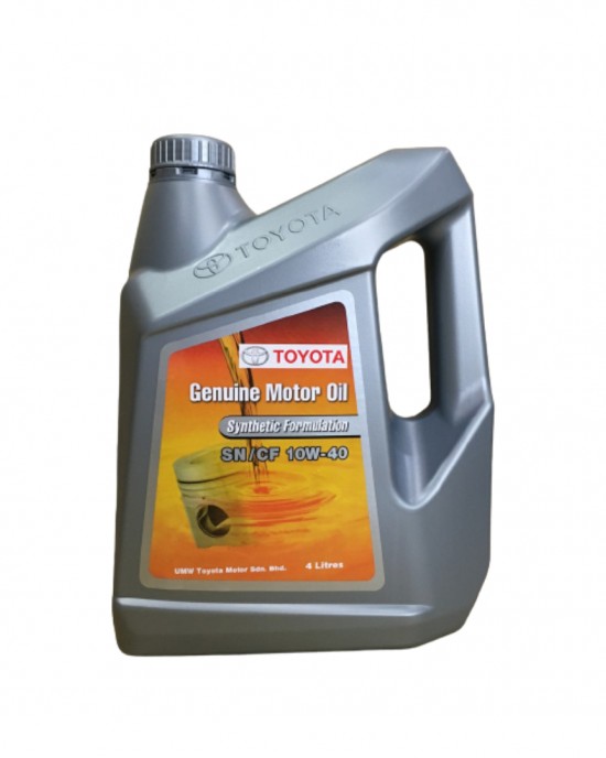 Genuine Toyota 10W40 Semi Synthetic Engine Oil - API SN/CF (4L)